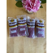 Valiant Rug Yarn 320 Pieces Medium Rose Lot 11 100 Acrylic 4 Packs 6162