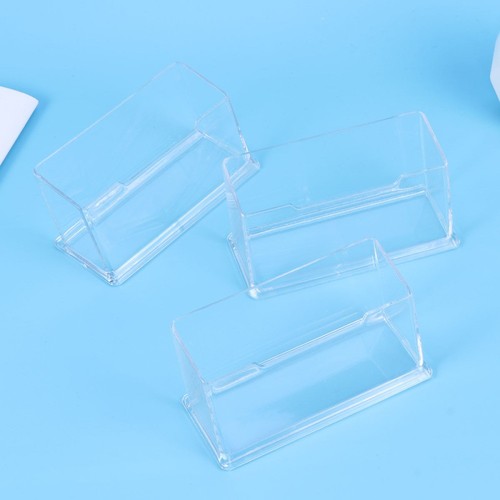 10 Pcs Transparentes Visitenkartenetui Büro Büroorganisator Geschäftsfall - Bild 5 von 11