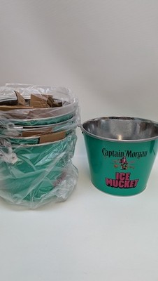 5x CAPTAIN MORGAN Ice Mucket Party Eiskübel