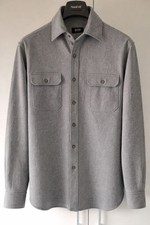 Camicia uomo BOSS Hugo Boss lana grigia taglia M