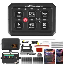 6 Button RGB Panel For Universal Off-Road SUV ATV Boat Aluminum Touch Control