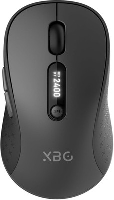 B15Pro Tri-Mode Wireless Bluetooth Mouse with LED Display and Ergonomic Design