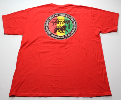~RASTA TOSH PETER x STUSSY 2014 Mサイズ stussy Tシャツ　　OLD tosh peter DOT~ reggae/marley/irie XL TEE トップス