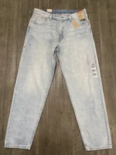 Levis 550 '92 Relaxed Taper Jeans 36X34 Mens Blue Paint Splatter PatterN MSRP