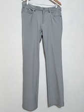 Greg Norman 5-Pocket Tech Golf Pants Shark Gray 34x34 Stretch Casual