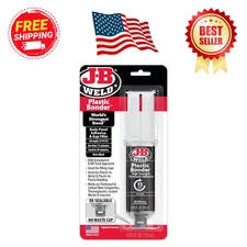 J-B Weld 50139 Plastic Bonder Body Panel Adhesive and Gap Filler Syringe - Black