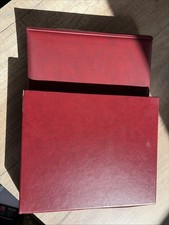 Lindner Postkarten Album Rot Mit Einlegern Lesen