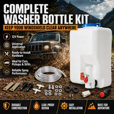 12v Utv Windshield Washer Bottle Tank Pump Universal Wiper Reservoir System Kit 12v Utv Windshield Washer Bottle Tank Pump Universal Wiper Reservoir System Kit