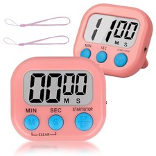 Classroom Timer for Kids Teachers 2 Pack Digital Timers, Pink 1 Pink  Pink