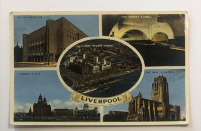 Postcard - Liverpool, Multiple Views