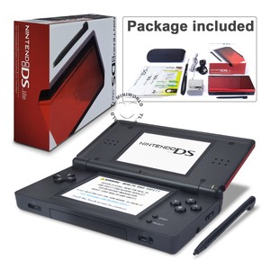 Nintendo Ds Lite Game Boy Advance Handheld Console System Red Crimson Black Ebay