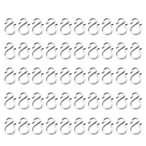 50PCS 1.7Inch Clear Plastic Punch Bowl Cup S Hooks Hangers eBay