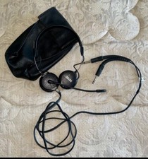 Telex Airman 850 Anr Headset Dual Ga Plugs Pn 301317-000 (with Leather Case)