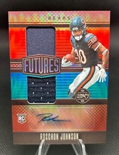 Roschon Johnson 2023 Legacy Futures Ruby Dual Patch Auto! SP /100!! bears RPA