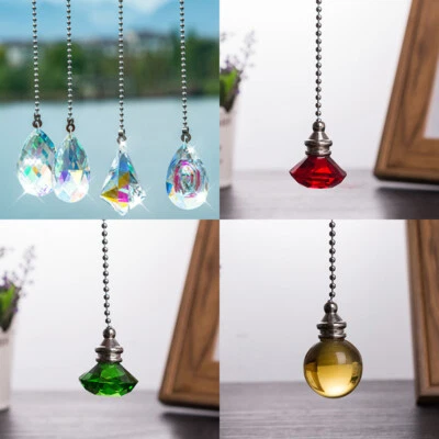 1Pc Crystal Pull Chain Cord Bathroom Light Switch Chain Pendant Ornaments