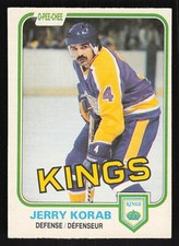 1981-82 O-Pee-Chee OPC #145 Jerry Korab Card TCCCX