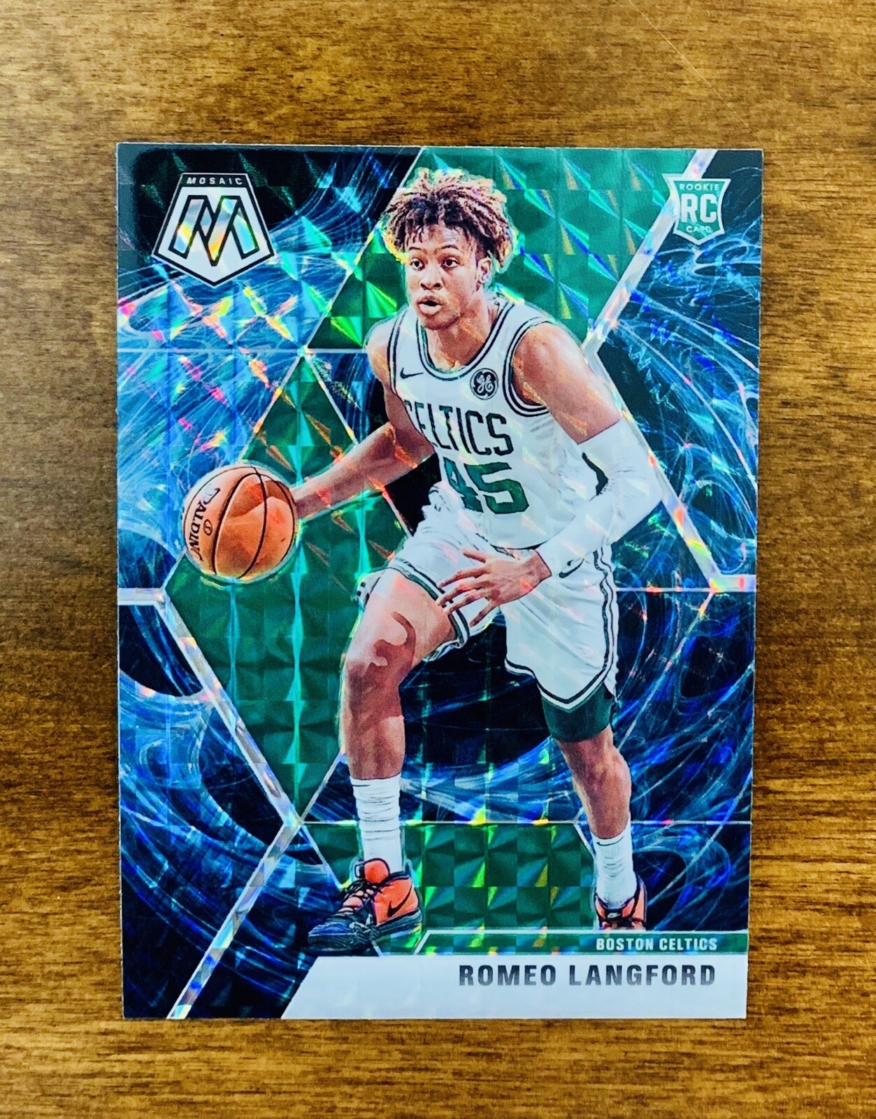 2019-20 Mosaic Basketball ROMEO LANGFORD Genesis Prizm SSP RC Celtics #233