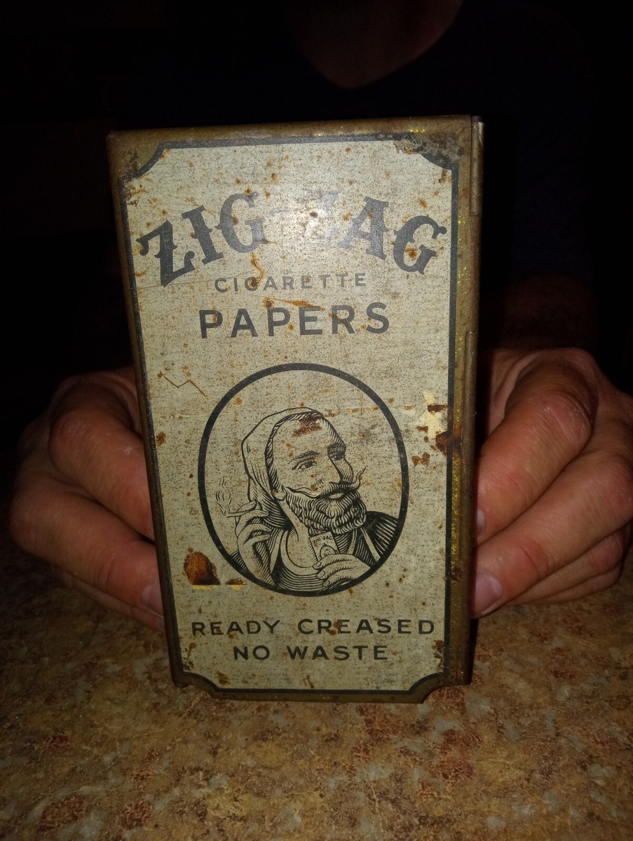 Zig Zag Cigarette Paper Wall Dispenser 1930s Vintage Advertising