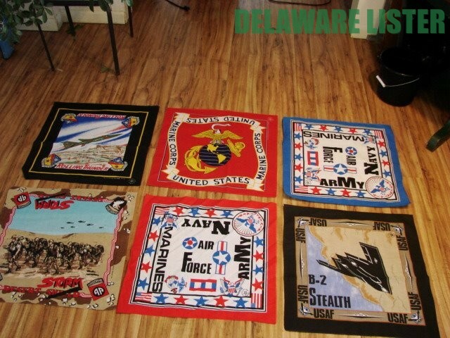 US Military Army WAR Navy USMC USAF USA Bandana Face Mask Shield Lot of 6  New