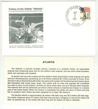 10/9/1986 NASA Space ROLLOUT OF ORBITER ATLANTIS SHUTTLE + Text Card