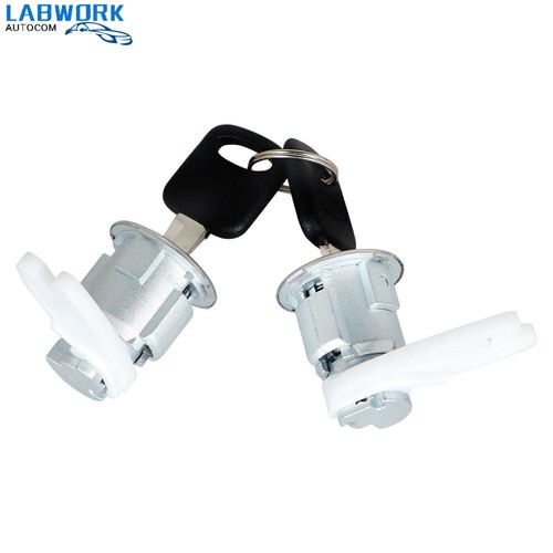 Door Lock Cylinder & Keys Set Of 2 For Ford F150 250 350 Pickup 1992 1993-1995 - Picture 6 of 8