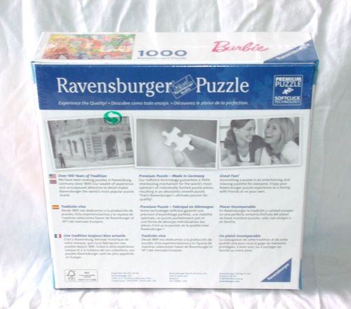 BARBIE Ravensburger Puzzle 1000pc. New - Picture 3 of 3