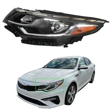 For 2019 2020 Kia Optima Headlight w/ Halogen LED DRL Projector Driver w/ Bulb