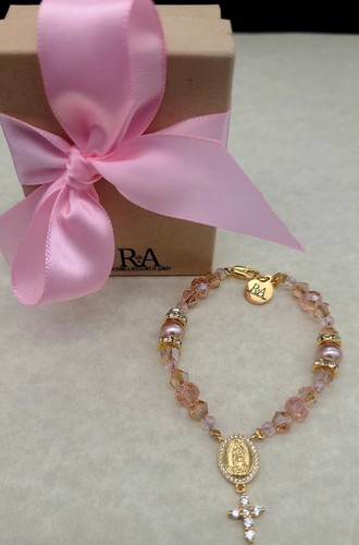 OUR LADY OF GUADALUPE BEADED BRACELET/ PULCERA DE LA VIRGEN DE GUADALUPE - Picture 3 of 7