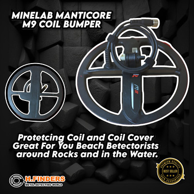 Minelab Manticore M9 Coil Bumper Great for you beach detectorists Black