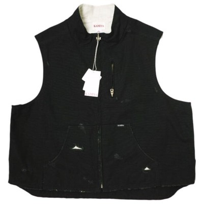KAMIYA カミヤ BORO DUCK VEST 2 ブルー KAMIYA BORO Duck Vest BLUE Size:M