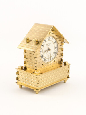 Imhof Blockhaus mit Uhr und Musikwecker Le Chalet swiss