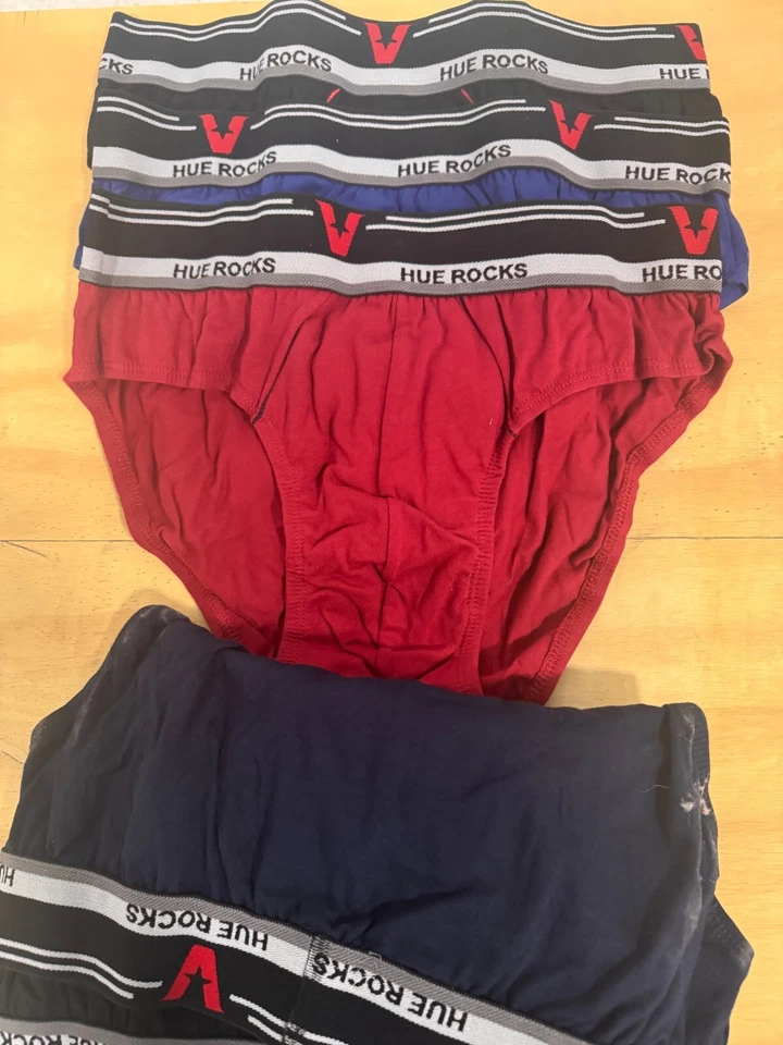 6x Men Bikini Brief 100% Breathable Cotton Solid Color Underwear Low rise fit-M - Image 4 of 4