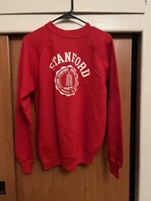 Collegiate Pacific 70s Stanford Crewneck Sweatshirt Large Deadstock Perfect