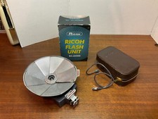 Ricoh Flash Unit BC-605D in box, With vintage batteries Eveready 412