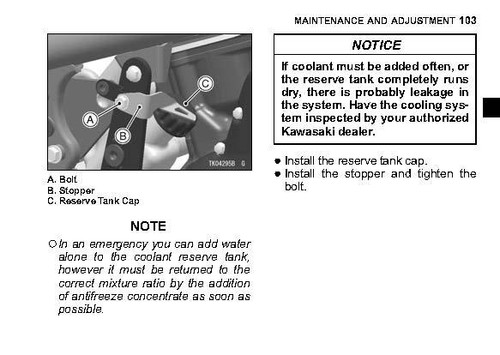 Libro manual del propietario Kawasaki VULCAN S ABS 2017 - Imagen 8 de 12