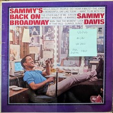 Sammy Davis Jr. Sammy's Back On Broadway Vinyl Record LP VG/VG R6169 1965