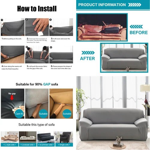 Sofa Handtuch für Wohnzimmer Französischer Stil Wohndeko Sofabezug Quaste Kante - Bild 2 von 32