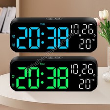 LED Wecker Digital Alarmwecker Uhr Schlummerfunktion Alarm Wecker Temperatur 7"