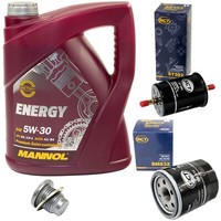 5L ÖL Set Inspektion Kraftstoff ÖLfilter ÖLschraube FüR Dacia Logan Renault Clio