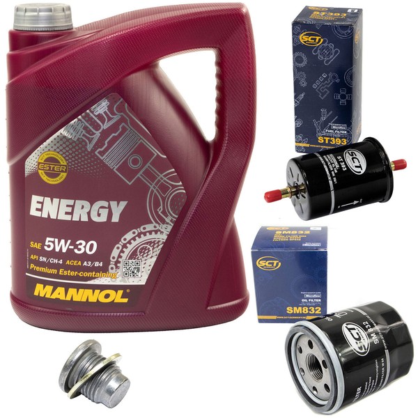 5L ÖL Set Inspektion Kraftstoff ÖLfilter ÖLschraube FüR Dacia Logan Renault Clio-image