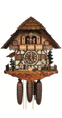 Orologio A Cucù In Legno Vintage Con Pendolo – Dimensioni 23x13x5,5 Cm, Batteria AA/5 Non Inclusa, Decorazione Per Casa, Caffè, Hotel