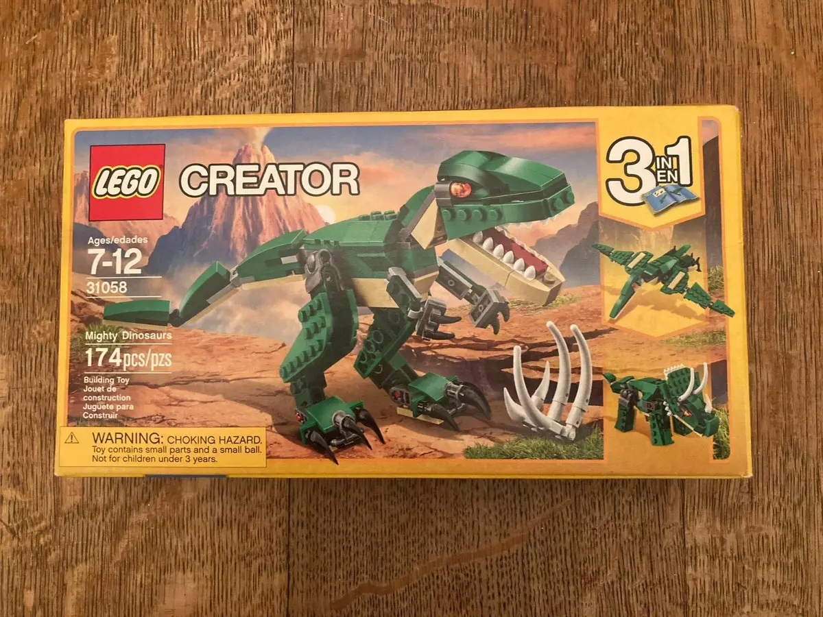 NEW LEGO CREATOR: Mighty Dinosaurs (31058) T-Rex Pterodactyl Triceratops  Sealed