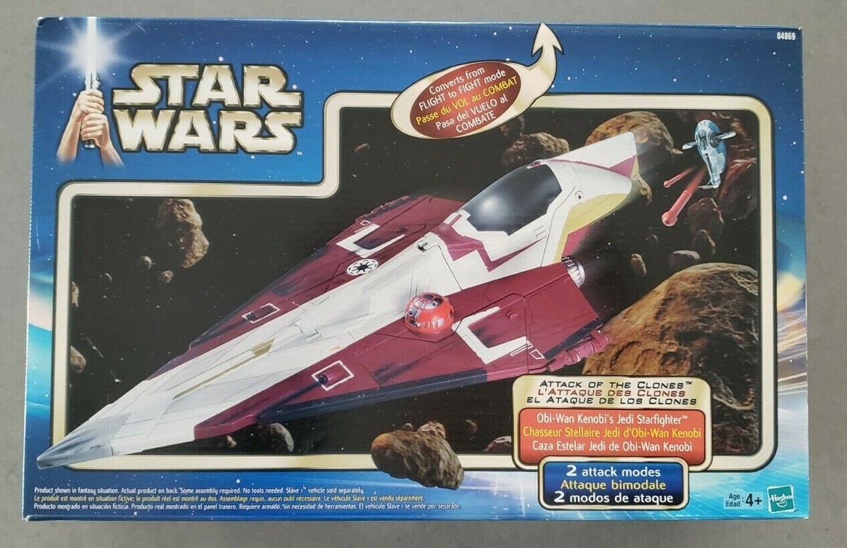 2台セット STARWARS スターファイター アナキン/オビワン Hasbro Star Wars EP2 Attack Of The Clones Obi Wan Kenobi's Jedi