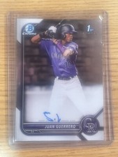 Juan Guerrero 2022 Bowman Chrome CPA-JGO 1st Autograph Auto RC Rockies