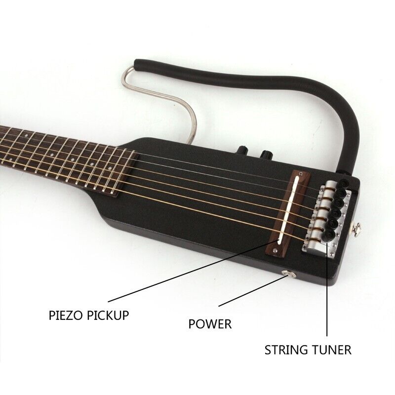 electric acoustic guitar Full scale length Headless silent