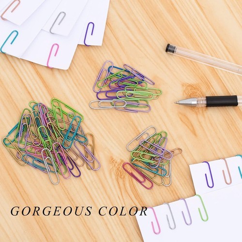 240pcs Medium Size Colored Paper Clips for Paperwork Office, School and Personal - Picture 7 of 7