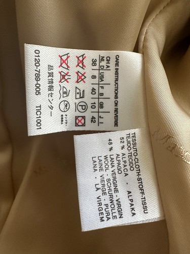 WOMEN’s Classic Lush MAX MARA ALPACA blend “teddy” wrap coat SZ 8 - Picture 10 of 11