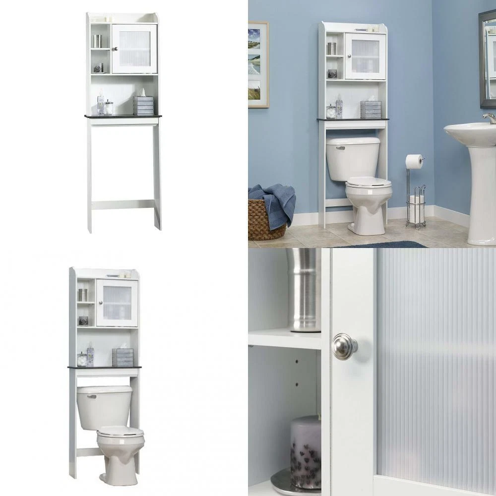 Sauder Caraway Bathroom Floor Soft White Matttroy