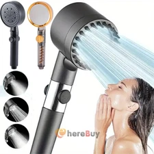 High Turbo Pressure Shower Head Bathroom Powerful Energy Water Saving NEW