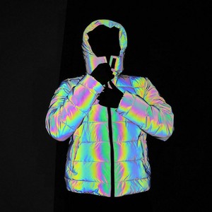 reflective bomber jacket